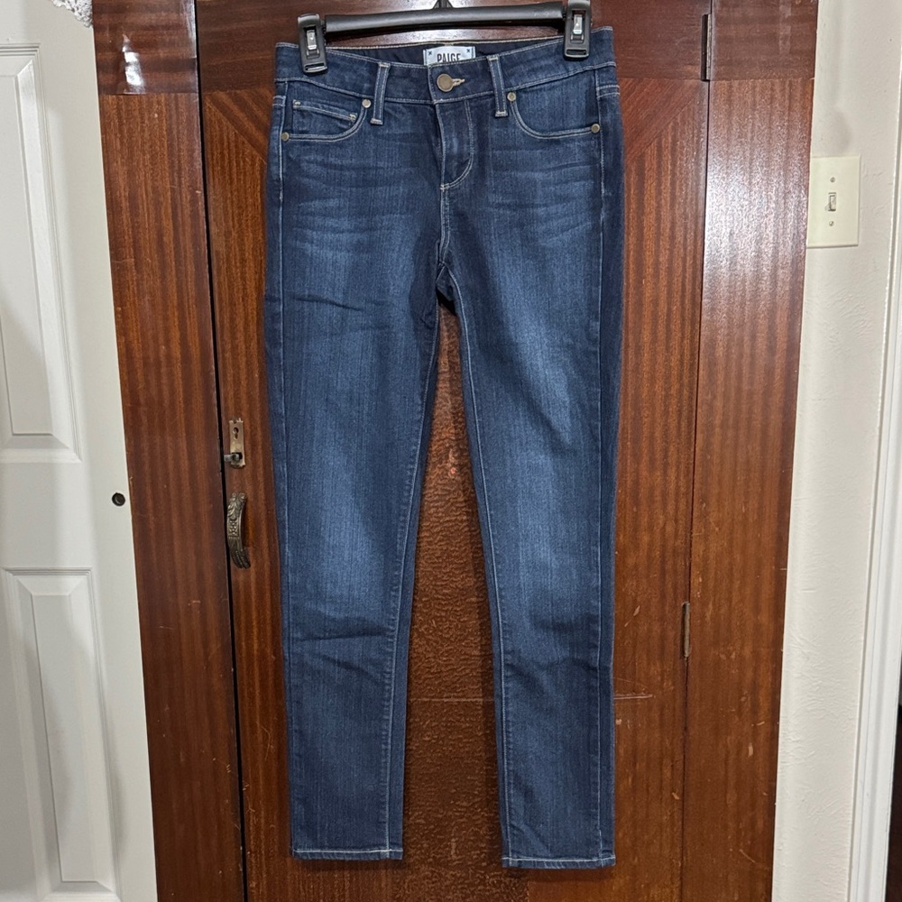 PAIGE Dark Blue Skinny Jeans